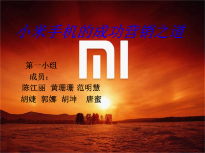 工商管理案例分析之小米手機.ppt