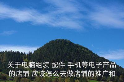 電腦配件網店的網絡營銷推廣方案,關于電腦組裝 配件 手機等電子產品的店鋪 應該怎么去做店鋪的推廣和